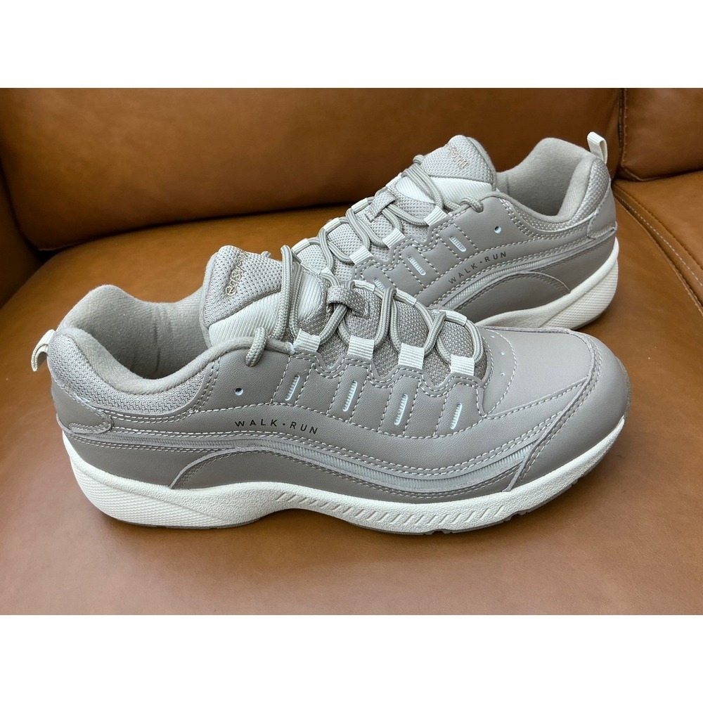 Easy‎ Spirit Roadrun Sneakers Women 8M Sand Woodash Walking Shoes